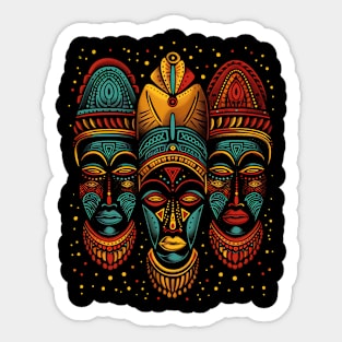 African Masks, African Art Sticker
